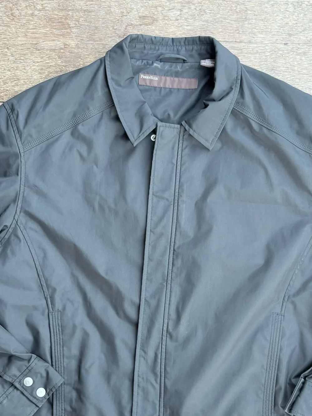 Perry Ellis Men's Gray Lightweight Jacket 2XL